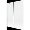Mexen Mist 2-szárnyú fürdőkád paraván 130 x 150 cm, átlátszó, króm - 8A9-130-011-01-00