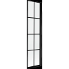 Mexen Mist egyoldalas kádparaván, jobbos 50 x 150 cm, fekete rács, fekete - 8A9-050-001-70-77-P