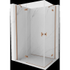 Mexen Mist-H Duo balosz kabin bal 120 x 85 cm, átlátszó, réz kefe - 8A5-120L-085P-65-00