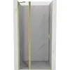 Mexen Mist zuhanyajtó nyíló 90 cm, átlátszó, arany kefe - 8A4-090-000-55-00