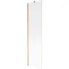Mexen Next egyrészes fürdőkádparaván 50 x 150 cm, csíkos, kefélt réz - 895-050-000-00-09-65