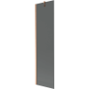 Mexen Next fürdőkád paraván 1-szárnyú 50 x 150 cm, grafit, kefélt réz - 895-050-000-00-40-65