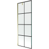 Mexen Next Kádparaván 1 részes 70 x 150 cm, fekete wzór, arany - 895-070-000-00-77-50 Kádparaván