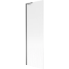 Mexen Next L 1-szárnyú kádparaván 60 x 150 cm, csíkos, gun metal - 895-060-000-03-09-95