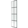 Mexen Next L egyoldalas fürdőszobai paraván 50 x 150 cm, fekete minta, fehér - 895-050-000-03-77-20