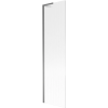 Mexen Next L fürdőkád paraván 1-szárnyú 50 x 150 cm, csíkos, sötétszürke - 895-050-000-03-09-95