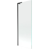 Mexen Next L fürdőkádparaván, 1-szárnyú 70 x 150 cm, átlátszó, fekete - 895-070-000-03-00-70