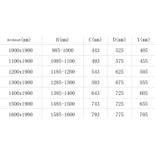 Mexen Omega tolható zuhanyajtó 100 cm, Átlátszó, Fekete - 825-100-000-70-00 kád, zuhanykabin