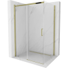 Mexen Omega toló zuhanykabin 120 x 80 cm, átlátszó, arany - 825-120-080-50-00