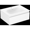 Mexen Orio fürdőszobai szekrény 60 cm-es Vela mosdóval, 1 fiók, fehér matt - 91A10-06023-1-BF01-W23M01