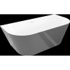 Mexen Oval Slim szabadon álló fal melletti kád 170 x 80 cm, fehér/szürke, fehér túlfolyóval - 52661708062-20