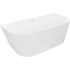 Mexen Oval Slim szabadon álló falsíkhoz álló kád 170 x 80 cm, fehér, fehér túlfolyó - 52661708000-20