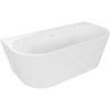 Mexen Oval+ szabadon álló falhoz állított kád 170 x 80 cm, fehér, fehér túlfolyó - 52681708000-20