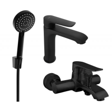 Mexen Pecos R75 kád készlet, Fekete - 72703R75-70 csaptelep