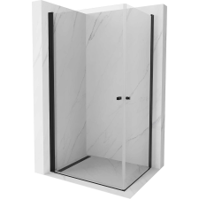 Mexen Pretoria Duo Zuhanykabin - 90x80 cm - Fekete kád, zuhanykabin