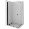 Mexen Pretoria nyílóajtós zuhanykabin 90 x 110 cm, Átlátszó, Fekete - 852-090-110-70-00