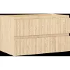 Mexen Rivel 80 cm-es fürdőszobai mosdószekrény, 2 fiók, bordázott, tölgy - 91A20-08047-2-BFF81