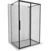 Mexen Rox-3S L 3-falú, jobbra toló zuhanykabin 110 x 100 cm, fekete keret, fekete - 8C2L-110-100-70-70-3S-P