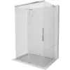 Mexen Rox-3S L 3 falú tolóajtós zuhanykabin 120 x 90 cm, átlátszó, króm - 8C2L-120-090-01-00-3S