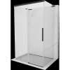 Mexen Rox-3S L 3-falú tolóajtós zuhanykabin 150 x 90 cm, átlátszó, fekete - 8C2L-150-090-70-00-3S
