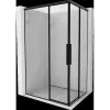 Mexen Rox Duo tolóajtós zuhanykabin 90 x 85 cm, fekete keret, fekete - 8C2D-090-085-70-70