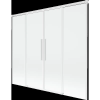 Mexen Rox kétszárnyú toló zuhanyfal, 190 x 150 cm, átlátszó, fehér - 8C9-190-002-20-00