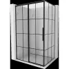 Mexen Rox tolóajtós zuhanykabin bal oldali 140 x 85 cm, fekete rács, fekete - 8C2-140-085-70-77-L