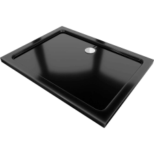 Mexen Slim Zuhanytálca - Akril - 130x80 cm - Fekete kád, zuhanykabin