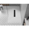 Mexen Toro   SMC zuhanytálca  150 x 80 cm, fehér ,  takaró fekete - 43108015-B Kompozit zuhanytálca Kompozit zuhanytálca