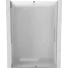 Mexen Velar 140 cm-es tolóajtós zuhanyajtó, jégvirág mintás, króm - 871-140-000-31-01