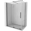 Mexen Velar 150 x 85 cm-es, tolóajtós zuhanykabin, átlátszó, fekete - 871-150-085-01-70