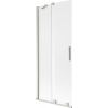 Mexen Velar 2-szárnyas toló zuhanyfal 80 x 150 cm, zúzmarás, kefe nikkel - 896-080-000-31-97