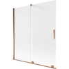 Mexen Velar 2-szárnyú toló kádparaván 150 x 150 cm, matt, rózsaarany - 896-150-000-31-60