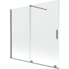 Mexen Velar 2-szárnyú toló zuhanyfal 170 x 150 cm, átlátszó, pisztolyfém - 896-170-000-01-95