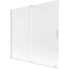 Mexen Velar 2-szárnyú toló zuhanyfal 170 x 150 cm, zúzalékos, fehér - 896-170-000-31-20