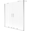 Mexen Velar Duo 2-szárnyas tolófürdőkád paraván 160 x 150 cm, fagyos, króm - 896-160-000-32-01