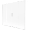 Mexen Velar Duo 2 szárnyú toló kádparaván 200 x 150 cm, matt, fehér - 896-200-000-32-20