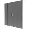 Mexen Velar Duo kádparaván 2-szárnyas toló 150 x 150 cm, grafit, króm - 896-150-000-42-01