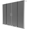 Mexen Velar Duo kádparaván 2 szárnyú toló 200 x 150 cm, grafit, króm - 896-200-000-42-01