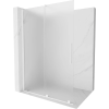 Mexen Velar elhúzható Walk-in zuhanyfal 160 x 200 cm, fagyos 8 mm, fehér - 871-160-000-33-20