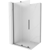 Mexen Velar eltolható zuhanyfal Walk-in 120 x 200 cm, matt üveg 8 mm, szálcsiszolt pisztoly szürke - 871-120-000-33-66