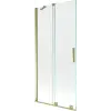 Mexen Velar Kádparaván 2 részes  csúszó 95 x 150 cm,  átlátszó nano, arany - 896-095-000-01-50 Kádparaván
