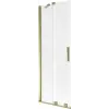 Mexen Velar kétpaneles, 2-ajtós, 75 x 150 cm-es toló zuhanyfal, fagyott, arany - 896-075-000-31-50