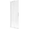 Mexen Velar kétszárnyú, eltolható fürdőszobai paraván 75 x 150 cm, deres, fehér - 896-075-000-31-20