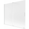 Mexen Velar kétszárnyú toló zuhanyfal 180 x 150 cm, fagyos, fehér - 896-180-000-31-20