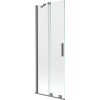 Mexen Velar kétszárnyú toló zuhanyfal 75 x 150 cm, átlátszó, gun metal - 896-075-000-01-95