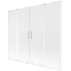 Mexen Velar L Duo 2-paneles, tolóajtós kádparaván 180 x 150 cm, matt, fehér - 896-180-003-32-20
