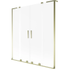 Mexen Velar L Duo 2-szárnyas tolható kádparaván 150 x 150 cm, deres, arany - 896-150-003-32-50