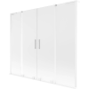 Mexen Velar L Duo fürdőkád paraván, 2-szárnyas tolóajtós, 170 x 150 cm, zúzmarás, fehér - 896-170-003-32-20