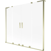 Mexen Velar L Duo fürdőkádparaván 2-szárnyú tolóajtós 180 x 150 cm, dér, arany - 896-180-003-32-50
